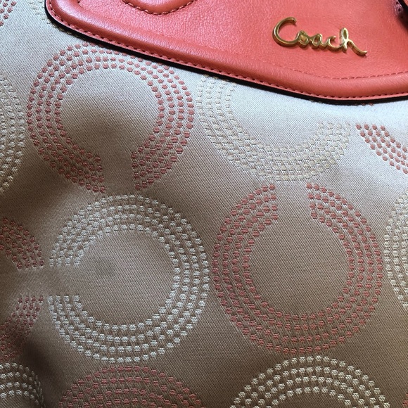 Coach Ashley Dotted OP Art North South Satchel - Picture 15 of 15